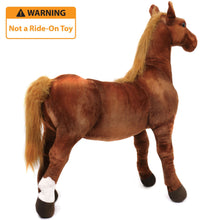 Load image into Gallery viewer, Thorsten The Thoroughbred Horse | 36 Inch Stuffed Animal Plush | By TigerHart Toys
