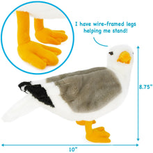 Load image into Gallery viewer, Seamus The Seagull | 12 Inch Stuffed Animal Plush | By TigerHart Toys
