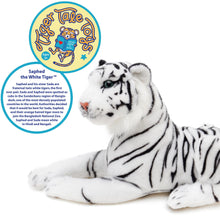 Load image into Gallery viewer, Saphed The White Tiger | 17 Inch Stuffed Animal Plush | By TigerHart Toys
