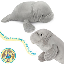 Load image into Gallery viewer, Morgan The Manatee | 21 Inch Stuffed Animal Plush | By Tiger Tale Toys
