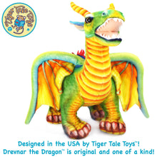 Load image into Gallery viewer, Drevnar The Dragon | 29 Inch Stuffed Animal Plush | By TigerHart Toys
