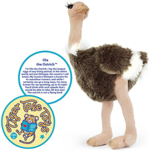 Load image into Gallery viewer, Ola The Ostrich | 12 Inch Stuffed Animal Plush | By TigerHart Toys

