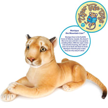 Load image into Gallery viewer, Monique the Mountain Lion | 18 Inch (Tail Measurement Not Included) Stuffed Animal Plush | By Tiger Tale Toys
