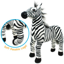 Load image into Gallery viewer, Zebenjo The Zebra | 16 Inch Stuffed Animal Plush
