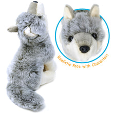 Load image into Gallery viewer, Wolcott The Wolf | 11 Inch Stuffed Animal Plush
