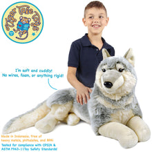 Load image into Gallery viewer, Winry The Wolf | 26 Inch Stuffed Animal Plush

