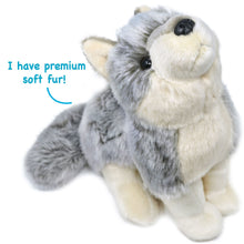 Load image into Gallery viewer, Wolcott The Wolf | 11 Inch Stuffed Animal Plush
