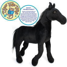 Load image into Gallery viewer, Ignacio The Black Stallion | 18 Inch Stuffed Animal Plush
