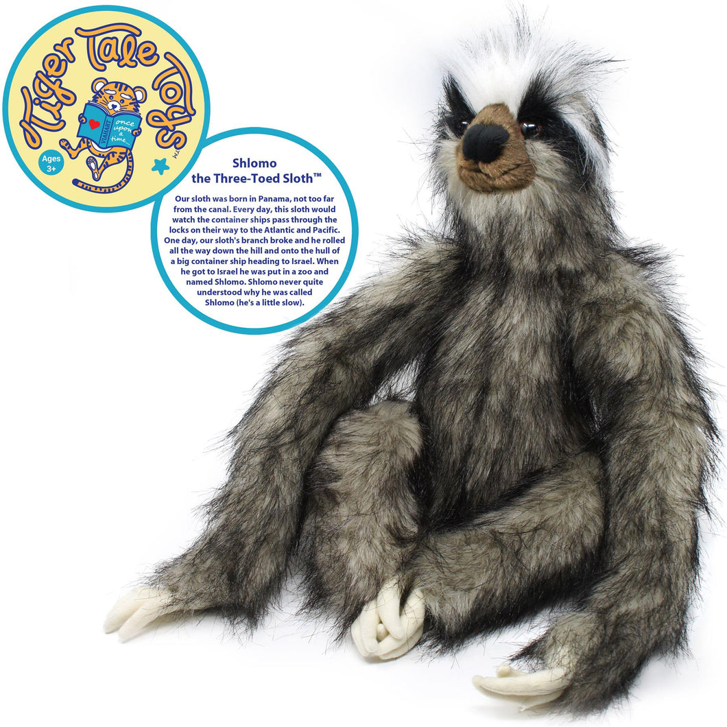 Shlomo the Three-Toed Sloth | 18 Inch Stuffed Animal Plush