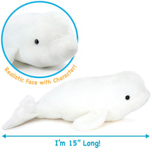 Load image into Gallery viewer, Billiam The Beluga | 15 Inch Stuffed Animal Plush | By TigerHart Toys
