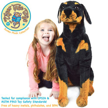 Load image into Gallery viewer, Robbie The Rottweiler | 27 Inch Stuffed Animal Plush
