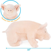 Load image into Gallery viewer, Perla The Pig | 11 Inch Stuffed Animal Plush

