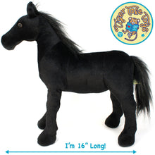 Load image into Gallery viewer, Ignacio The Black Stallion | 18 Inch Stuffed Animal Plush
