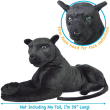 Load image into Gallery viewer, Pana The Black Panther | 42 Inch Stuffed Animal Plush

