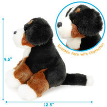 Load image into Gallery viewer, Bastien The Bernese Mountain Dog | 13 Inch Stuffed Animal Plush
