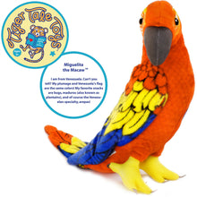 Load image into Gallery viewer, Miguelita The Macaw | 22 Inch Stuffed Animal Plush
