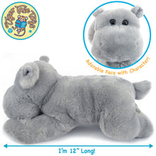 Load image into Gallery viewer, Huck The Hippo | 12 Inch Stuffed Animal Plush

