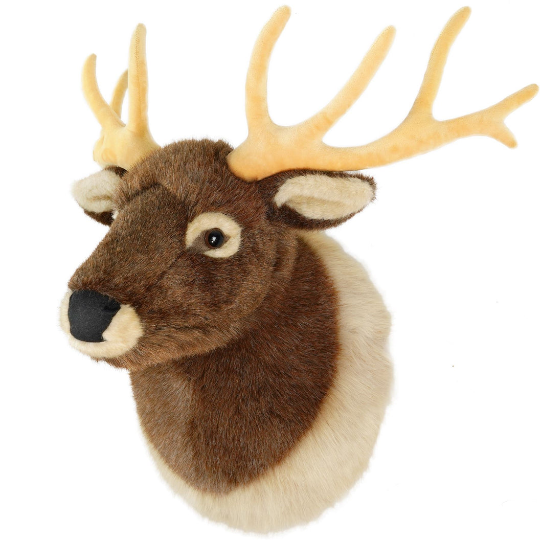 Evander The Elk Head | 25 Inch Stuffed Animal Plush