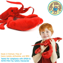 Load image into Gallery viewer, Lenora The Lobster | 15 Inch Stuffed Animal Plush
