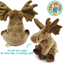 Load image into Gallery viewer, Martin The Moose | 9 Inch Stuffed Animal Plush | By Tiger Tale Toys
