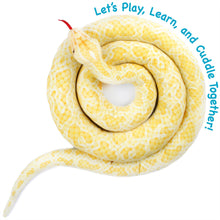 Load image into Gallery viewer, Alba The Albino Burmese Python | 100 Inch Stuffed Animal Plush
