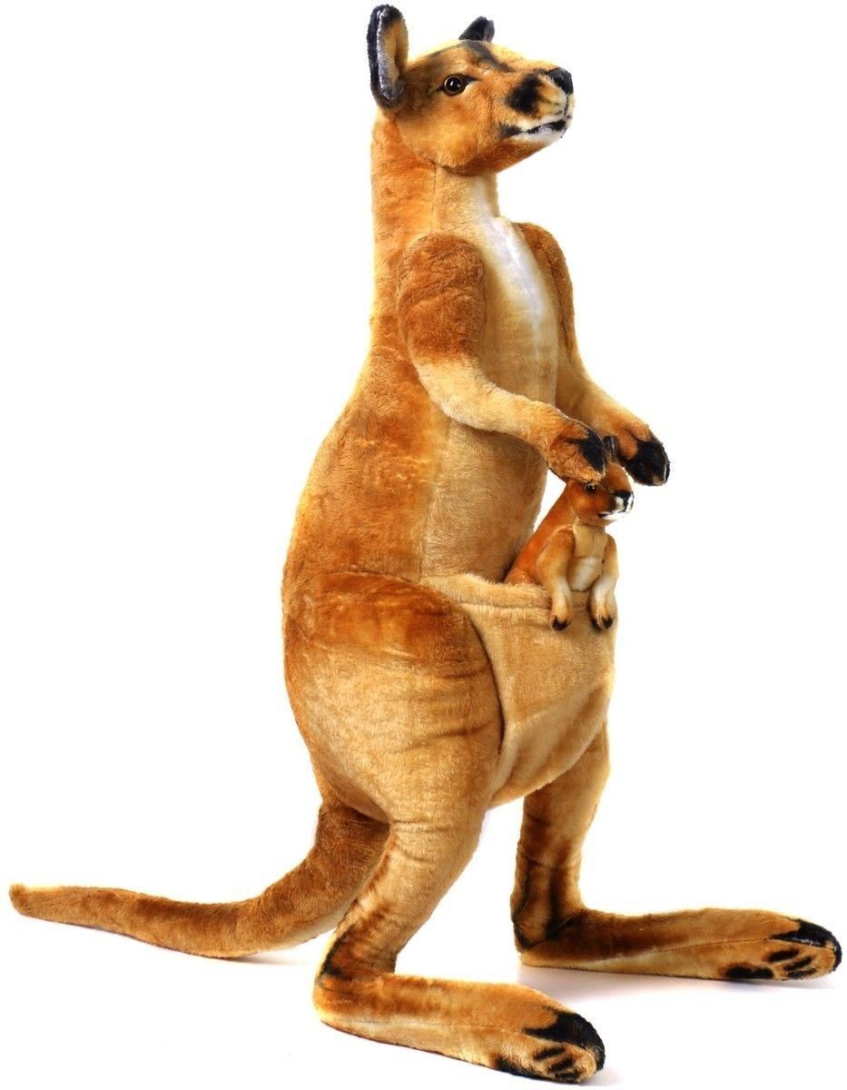 Kari the Kangaroo and Joey | 3 Foot Big Stuffed Animal Plush Roo | Shipping from Texas | By Tiger Tale Toys